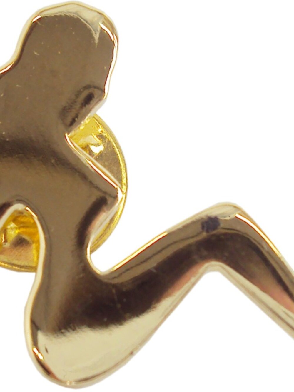 Mudflap Trucker Girl Pin - Gold Metal - Classic Hat Silhouette Vintage Retro